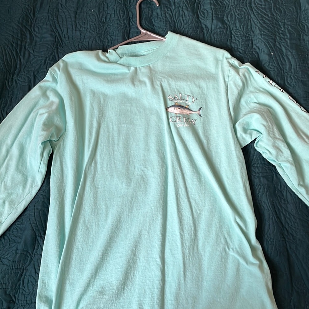 Long sleeve slaty crew